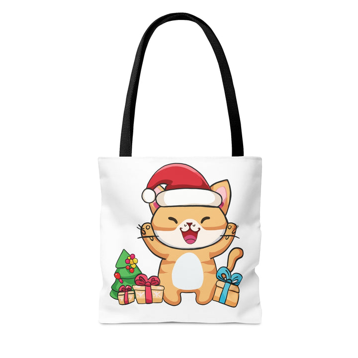 Happy Santa Cat Tote Bag - Happy Little Kitty