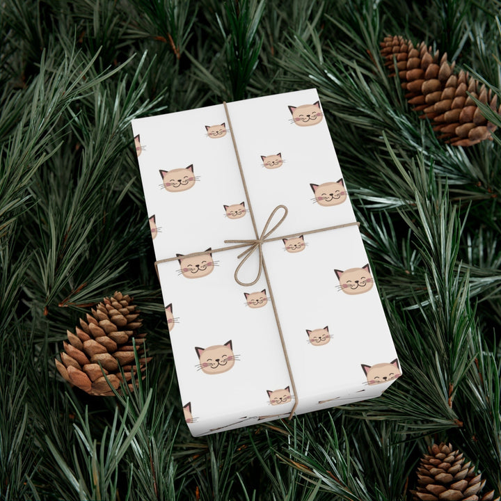 Happy Tabby Cat Gift Wrap - Happy Little Kitty