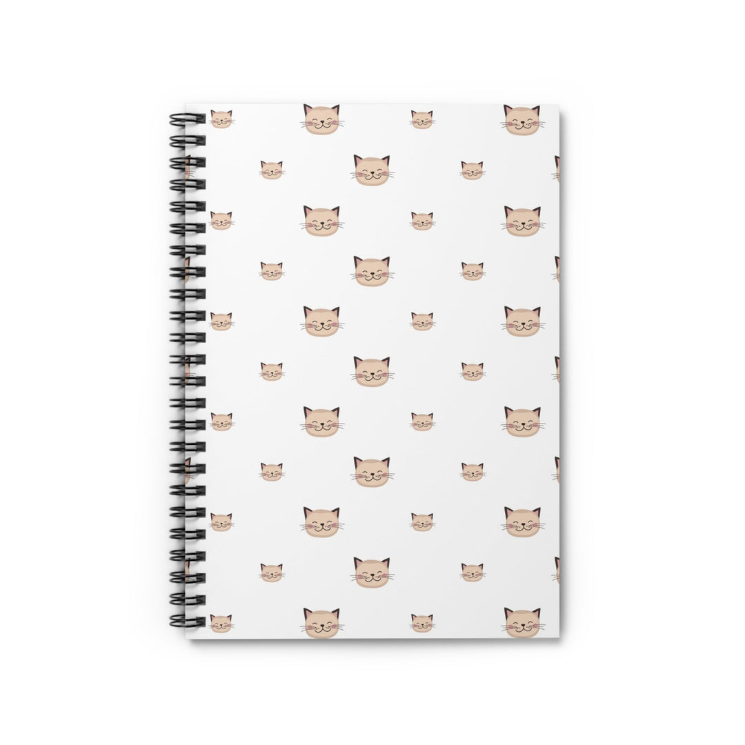 Happy Tabby Cat Spiral Notebook - Happy Little Kitty