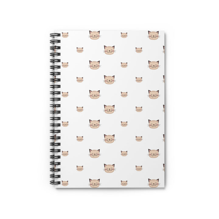 Happy Tabby Cat Spiral Notebook - Happy Little Kitty