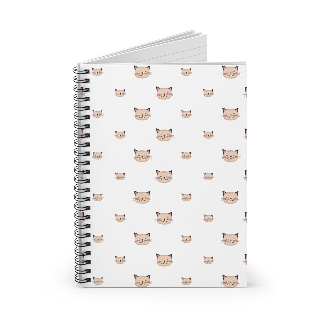 Happy Tabby Cat Spiral Notebook - Happy Little Kitty