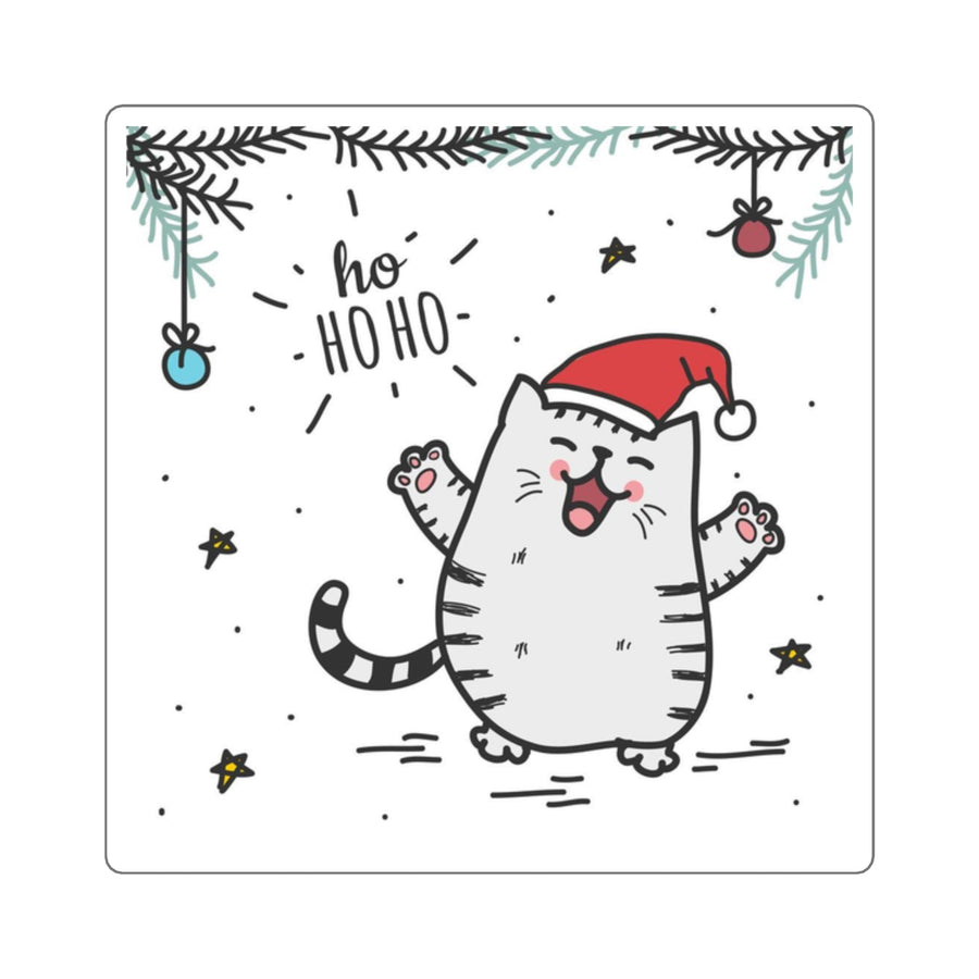 Ho Ho Ho Kitty Sticker - Happy Little Kitty