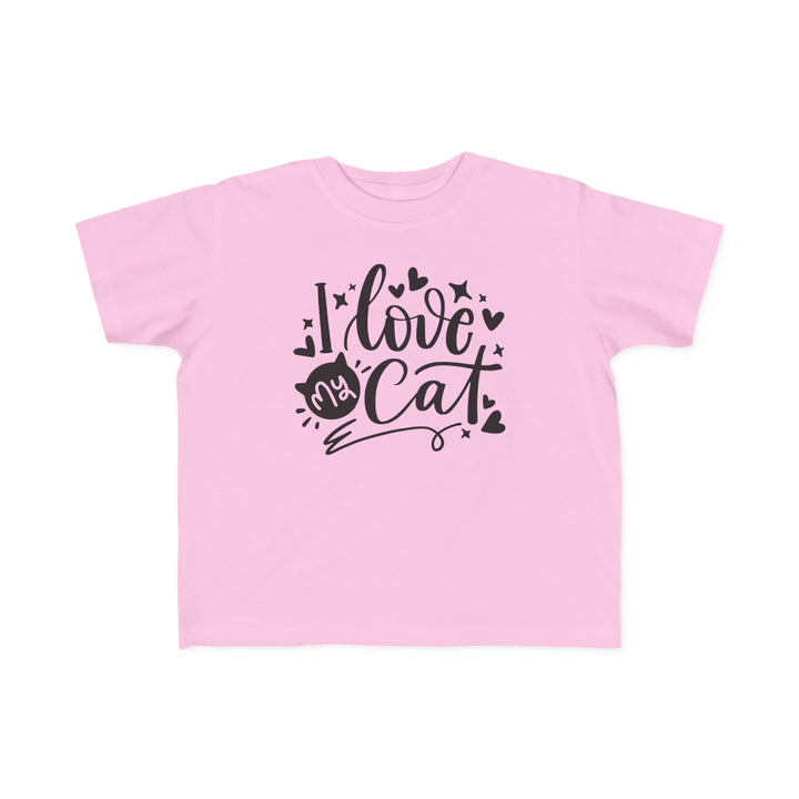 I Love My Cat Toddler Tee - Happy Little Kitty