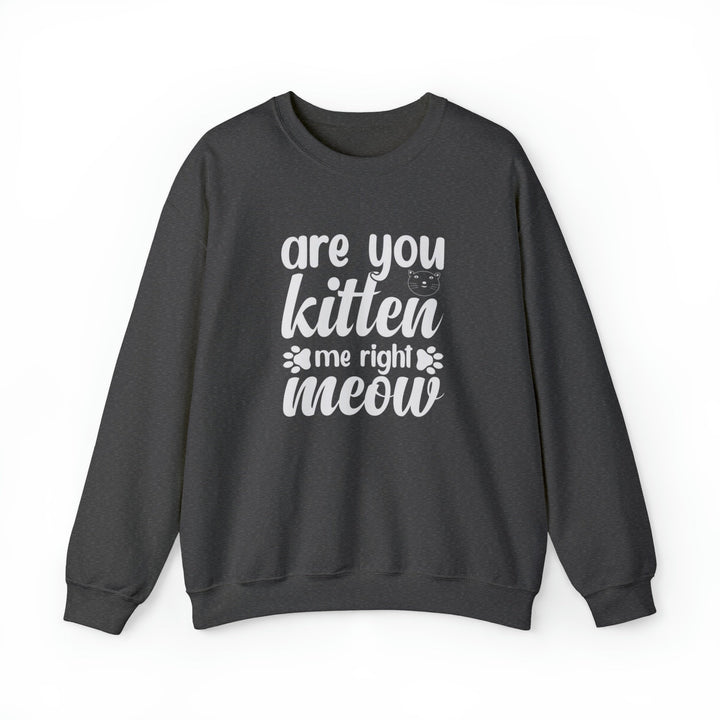 Kitten Me Right Meow Crewneck Sweatshirt - Happy Little Kitty