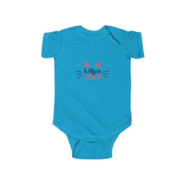 Kitten Vibes Infant Fine Jersey Bodysuit - Happy Little Kitty