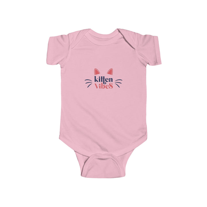 Kitten Vibes Infant Fine Jersey Bodysuit - Happy Little Kitty