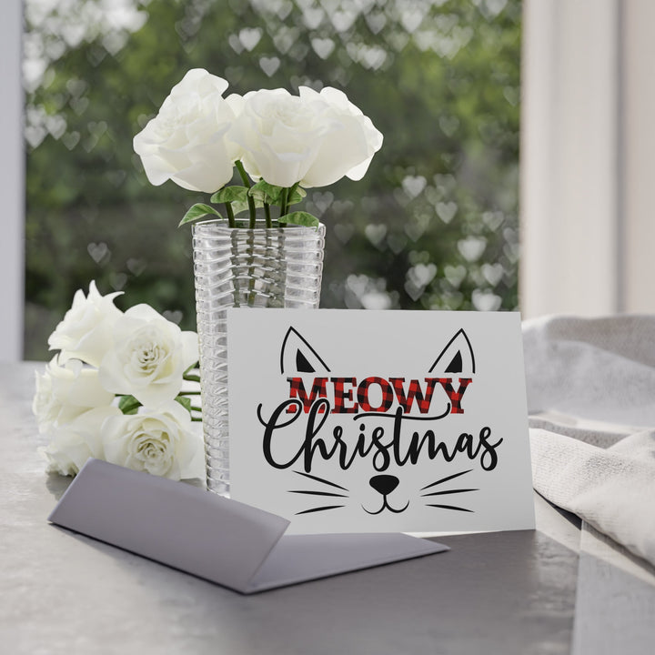 Meowy Christmas Greeting Card - Happy Little Kitty