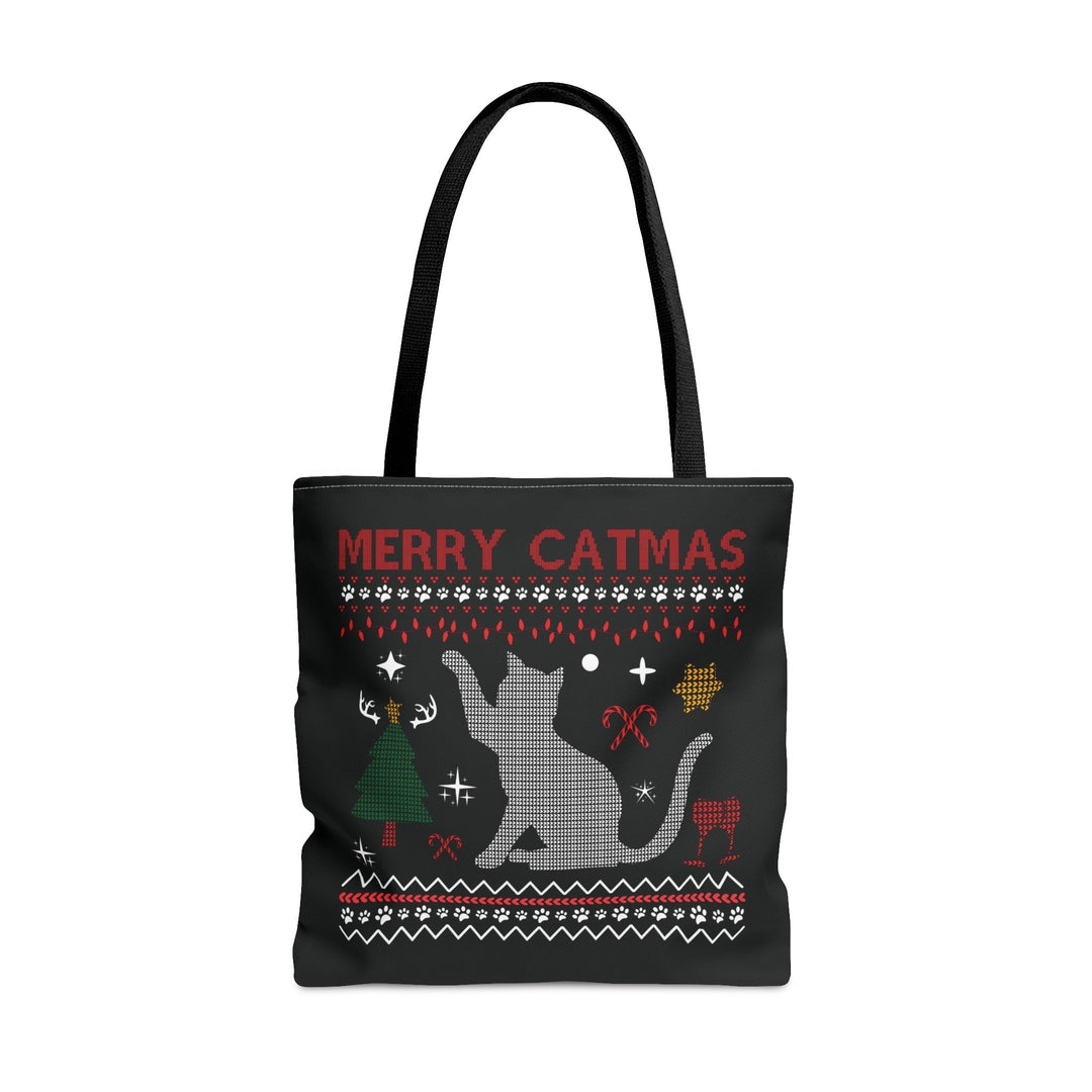 Merry Catmas Tote Bag - Happy Little Kitty