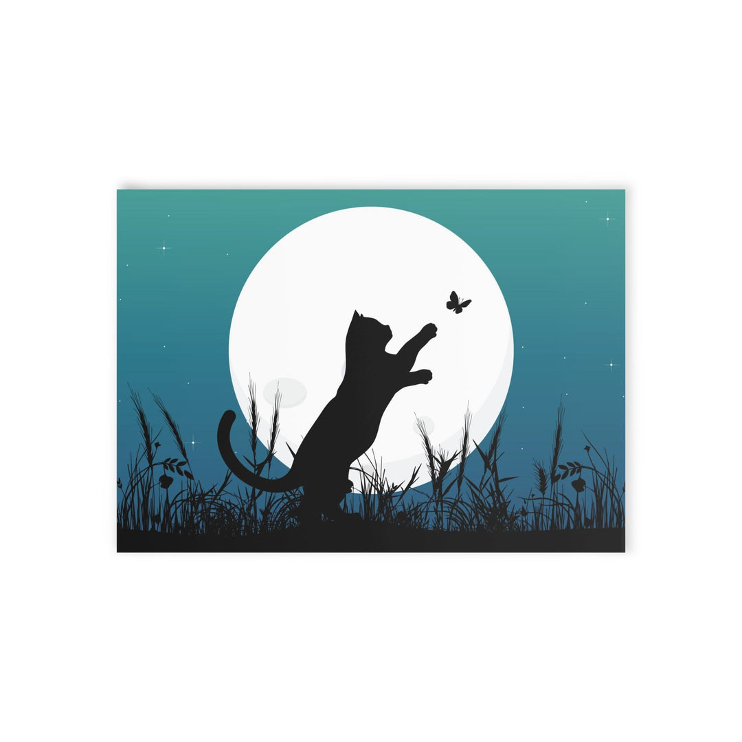 Moonlight Kitty Greeting Card - Happy Little Kitty