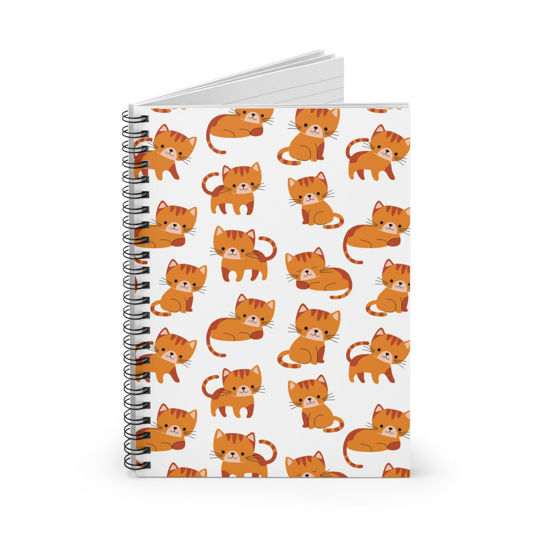 Orange Kitten Spiral Notebook - Happy Little Kitty