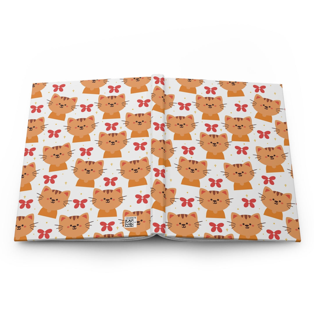 Orange Tabby Cat Hardcover Journal - Happy Little Kitty