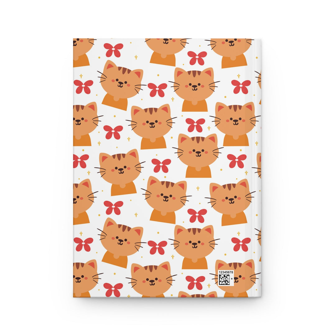 Orange Tabby Cat Hardcover Journal - Happy Little Kitty