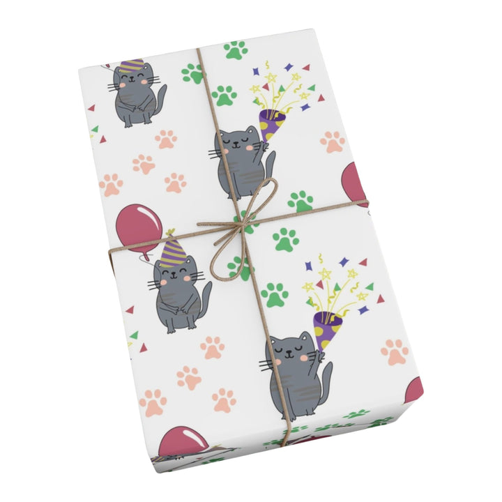 Party Cat Gift Wrap - Happy Little Kitty