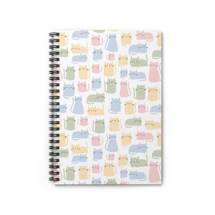 Pastel Cat Spiral Notebook - Happy Little Kitty