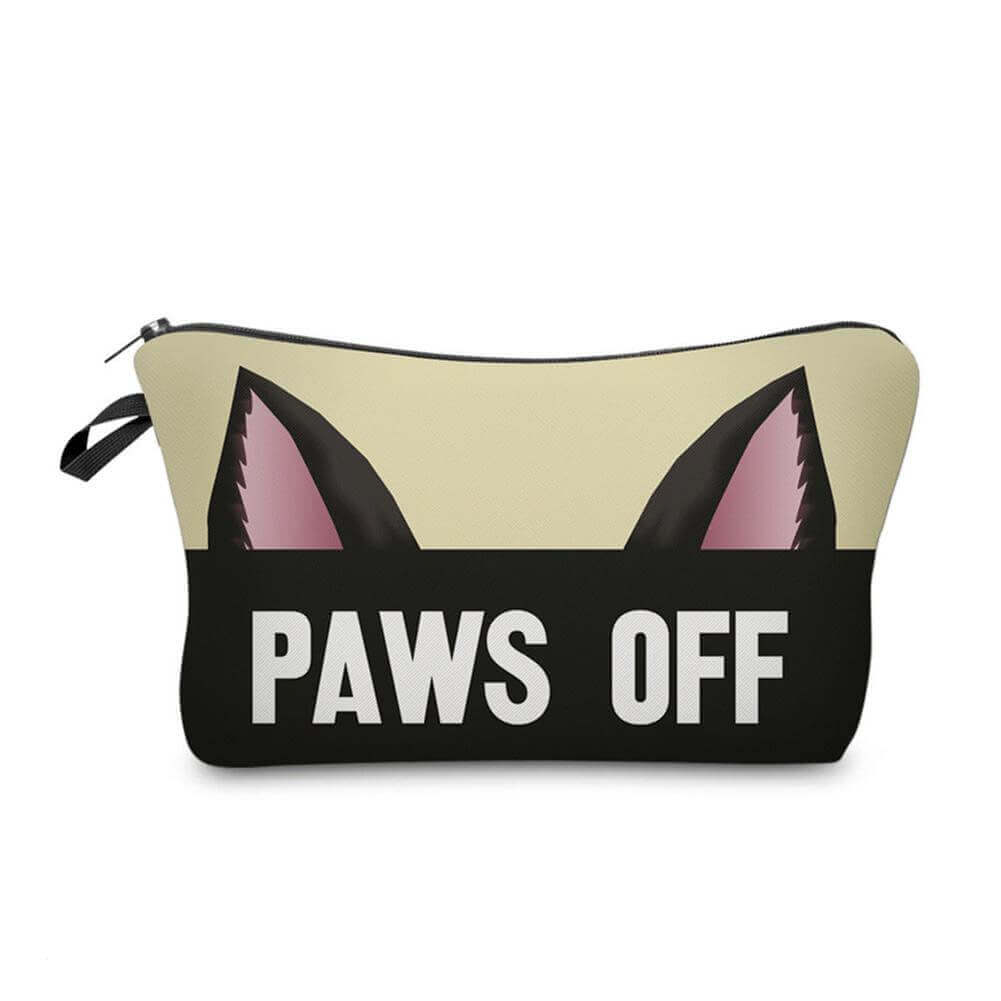 Paws Off Makeup Bag - Happy Little Kitty
