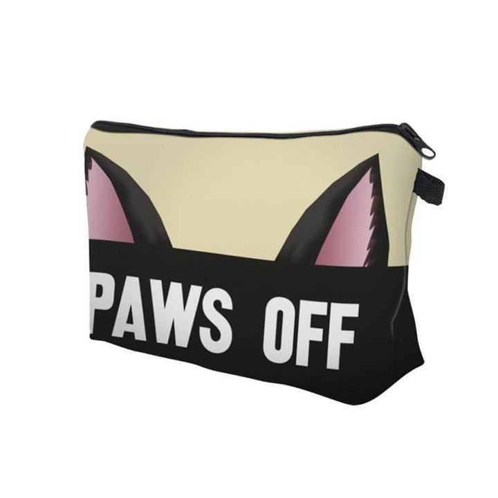 Paws Off Makeup Bag - Happy Little Kitty