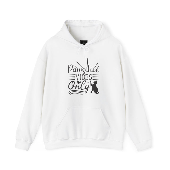 Pawsitive Vibes Hooded Sweatshirt - Happy Little Kitty