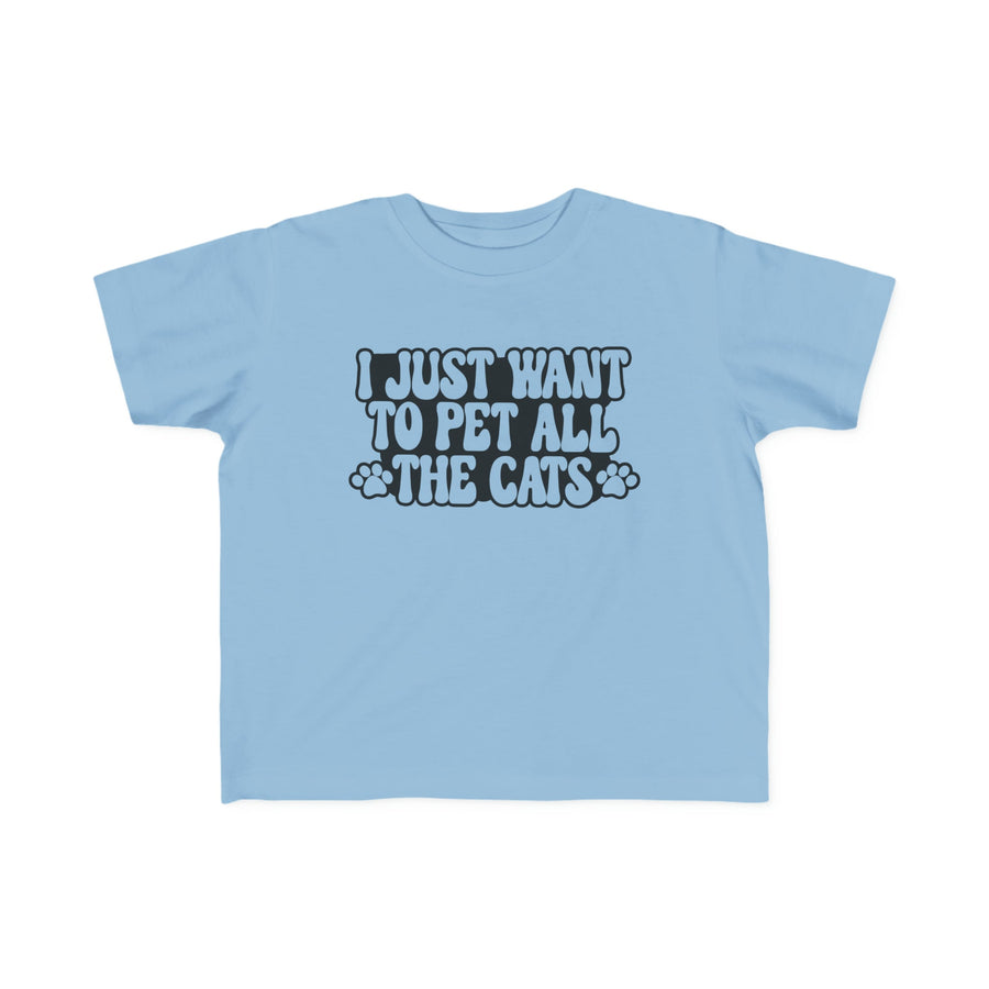 Pet All The Cats Toddler Tee - Happy Little Kitty