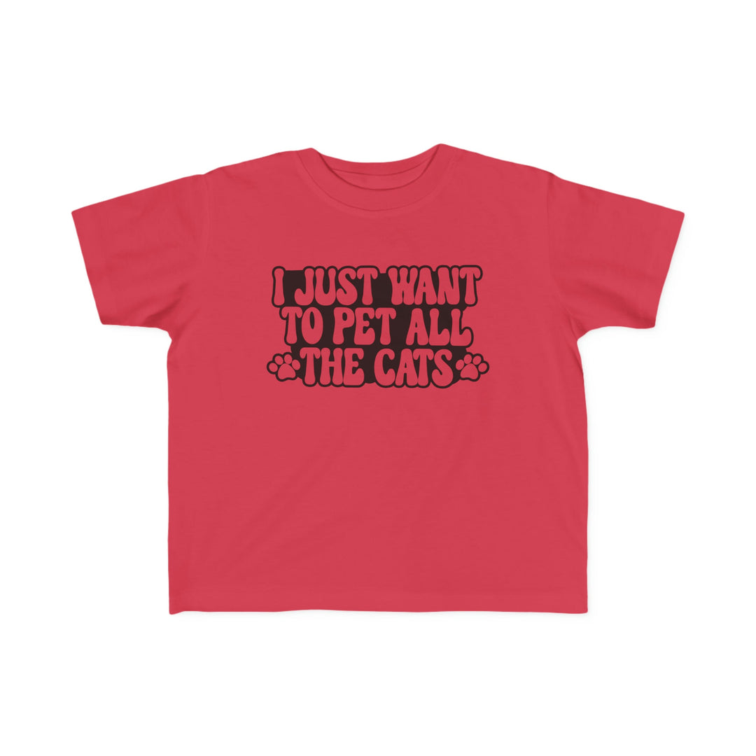 Pet All The Cats Toddler Tee - Happy Little Kitty