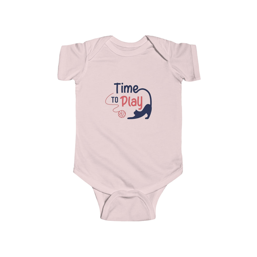 Playtime Kitten Infant Fine Jersey Bodysuit - Happy Little Kitty