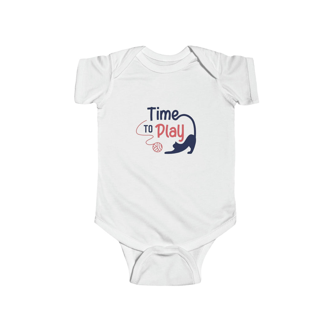 Playtime Kitten Infant Fine Jersey Bodysuit - Happy Little Kitty