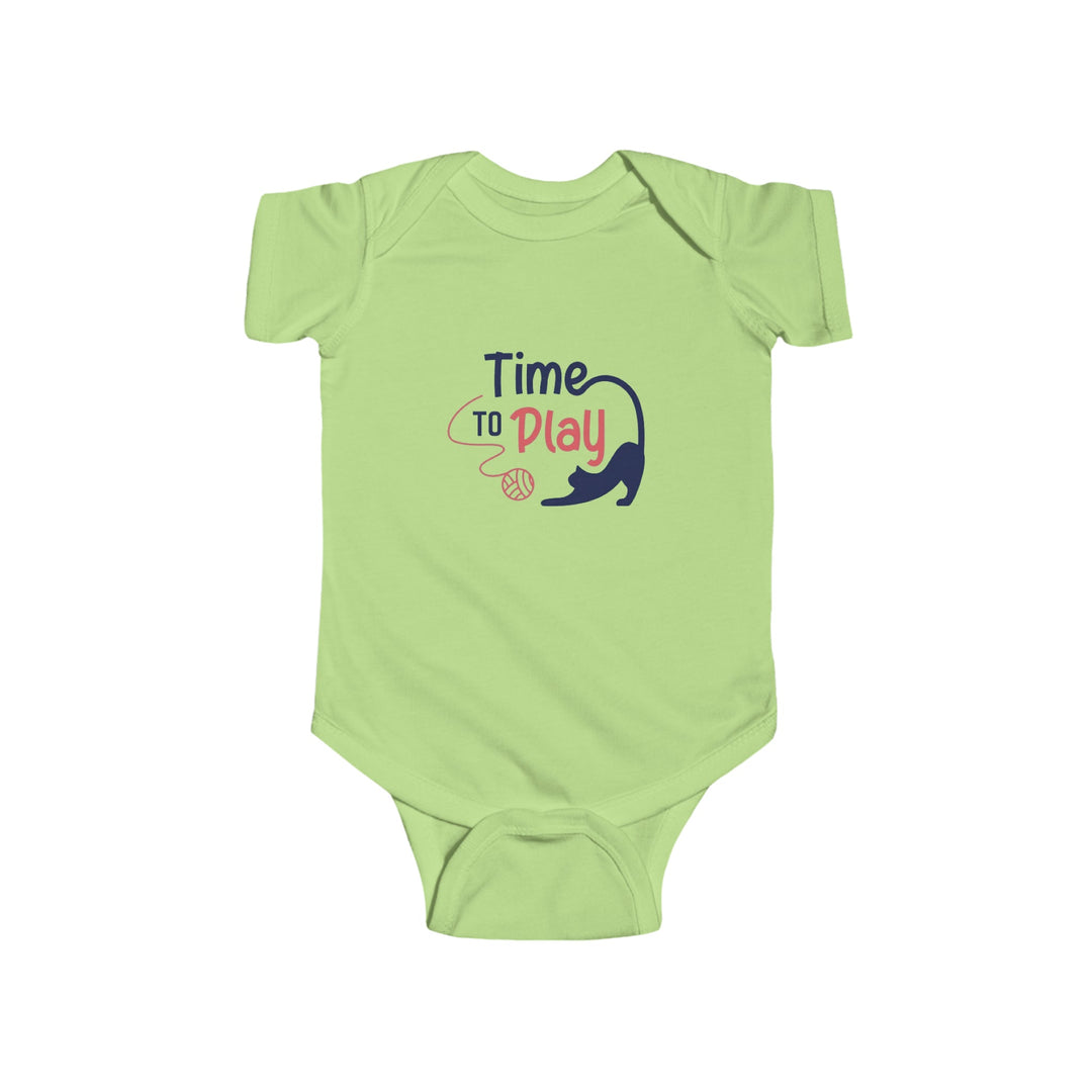 Playtime Kitten Infant Fine Jersey Bodysuit - Happy Little Kitty