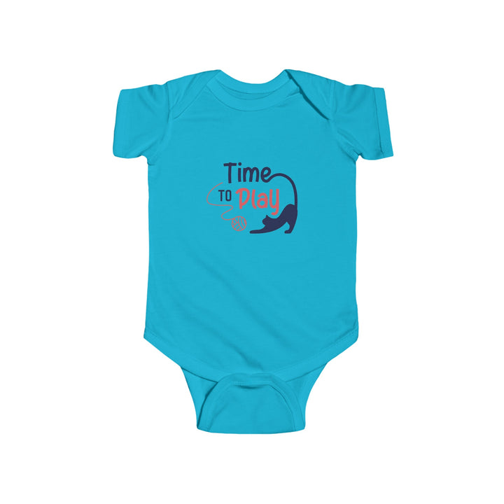 Playtime Kitten Infant Fine Jersey Bodysuit - Happy Little Kitty