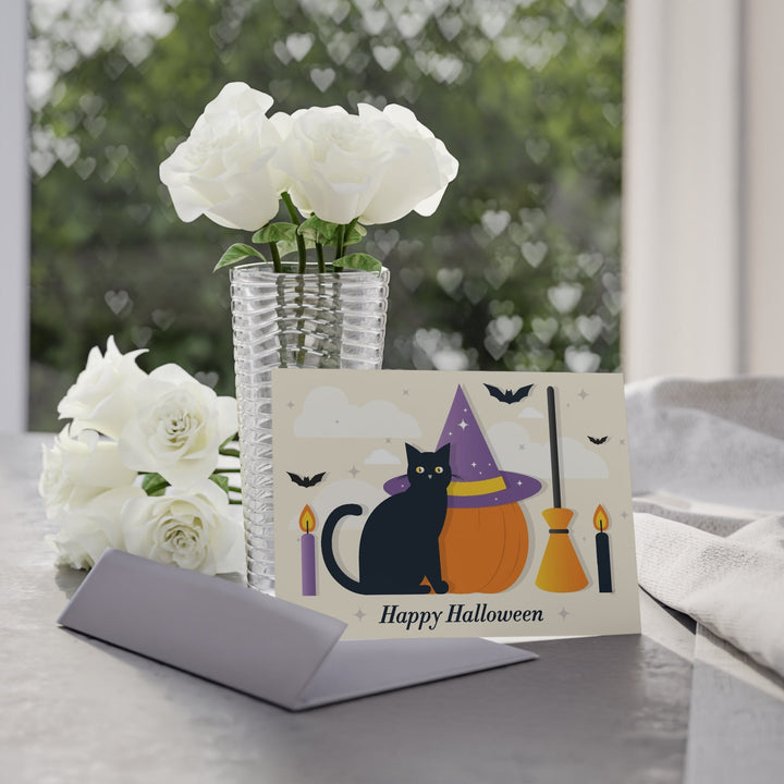 Purrfect Halloween Greeting Card - Happy Little Kitty
