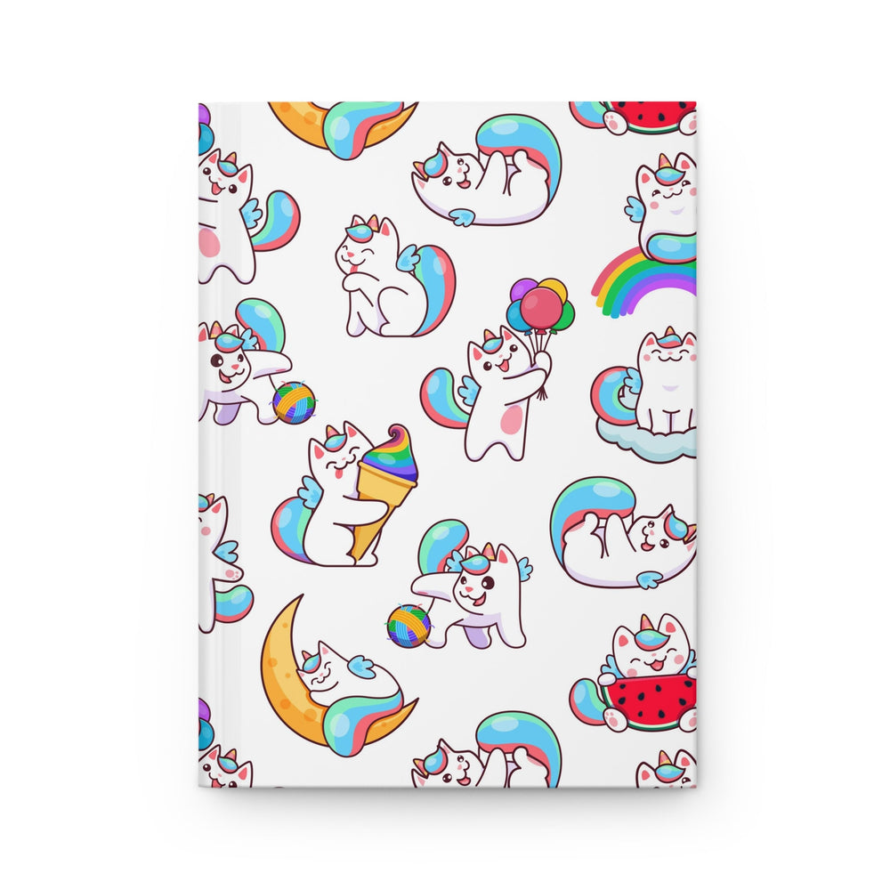 Rainbow Caticorn Hardcover Journal - Happy Little Kitty