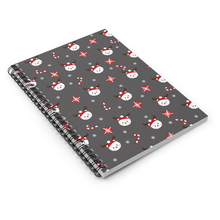 Reindeer Cat Spiral Notebook - Happy Little Kitty
