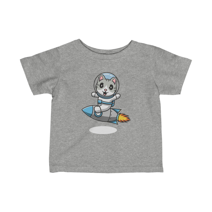 Rocket Kitty Infant Fine Jersey Tee - Happy Little Kitty