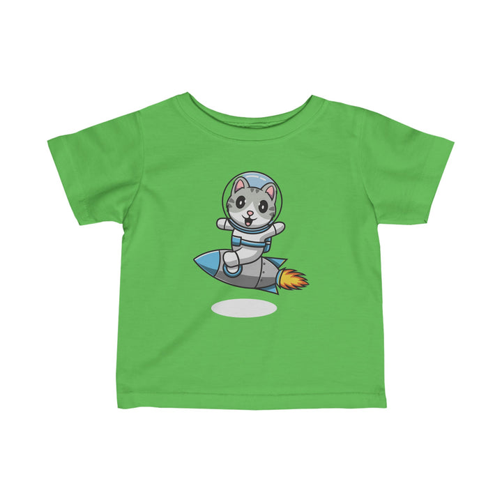 Rocket Kitty Infant Fine Jersey Tee - Happy Little Kitty