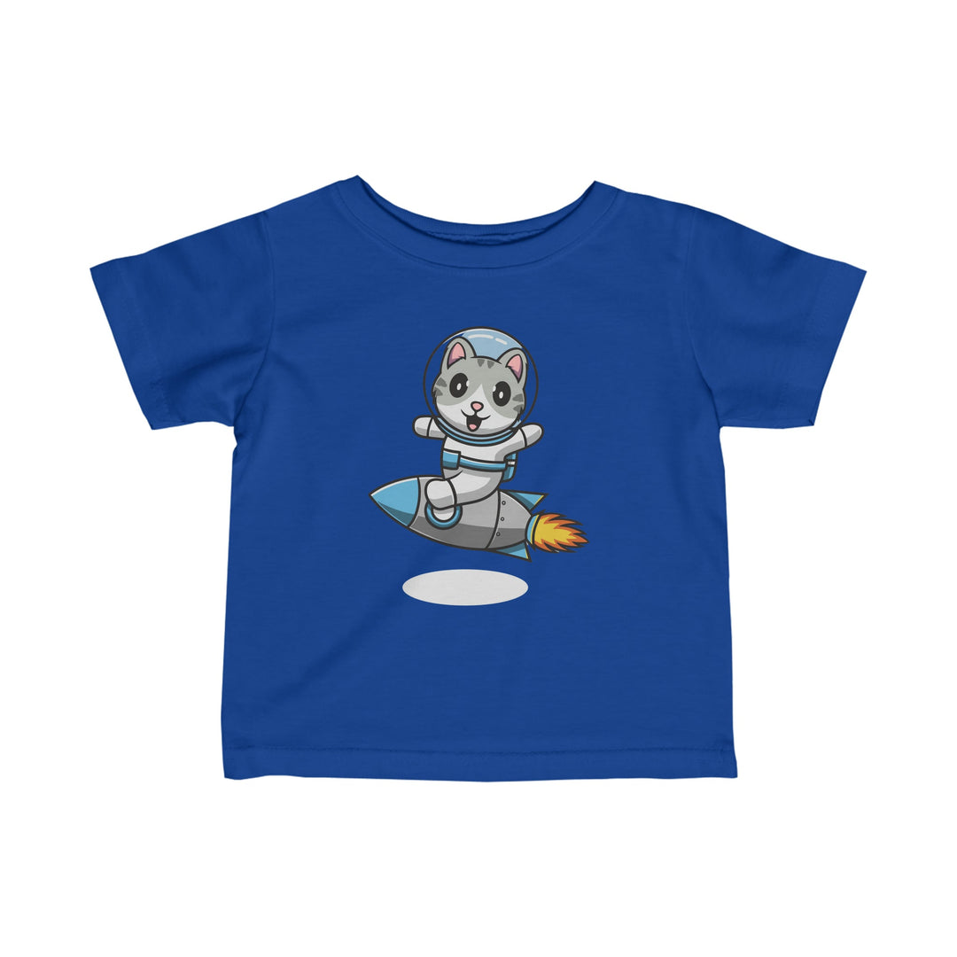 Rocket Kitty Infant Fine Jersey Tee - Happy Little Kitty