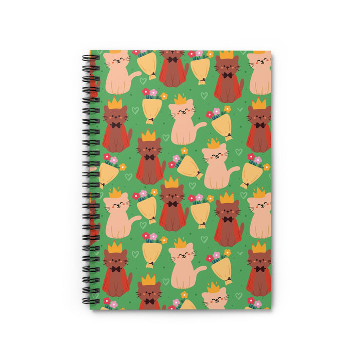 Royal Cat Spiral Notebook - Happy Little Kitty