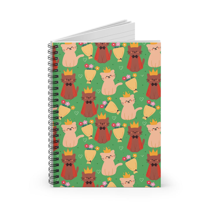 Royal Cat Spiral Notebook - Happy Little Kitty