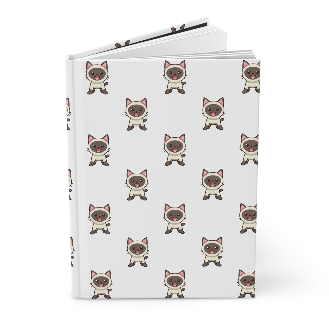 Siamese Cat Hardcover Journal - Happy Little Kitty