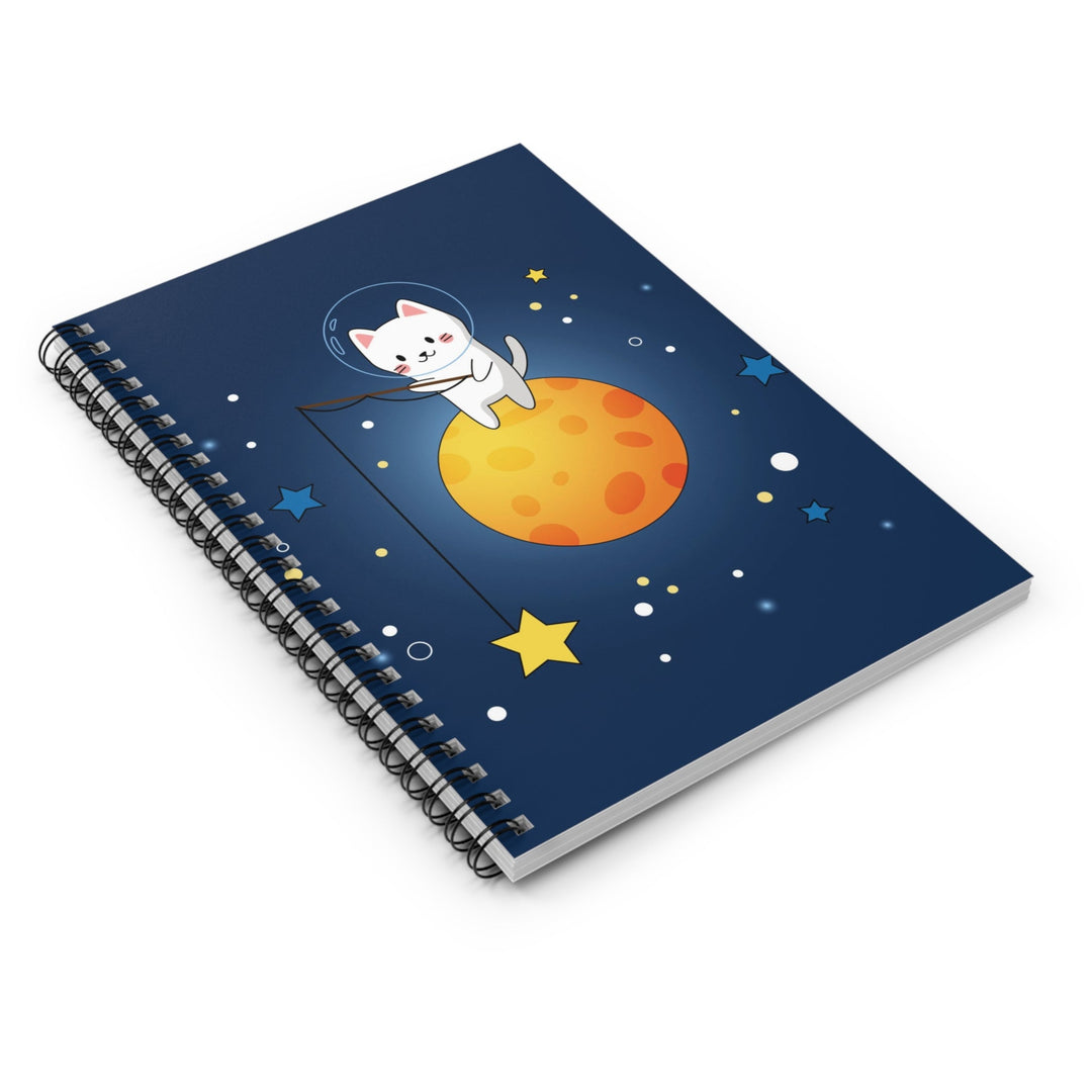 Starcatcher Cat Spiral Notebook - Happy Little Kitty