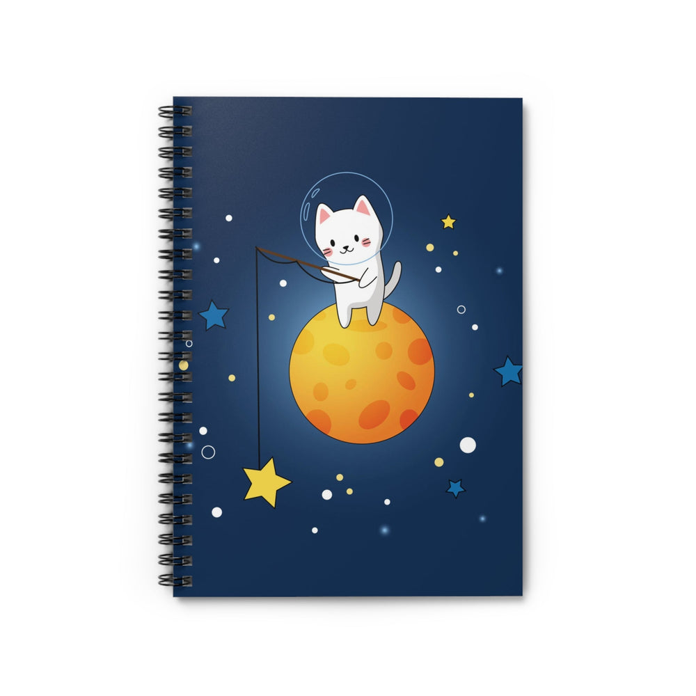 Starcatcher Cat Spiral Notebook - Happy Little Kitty