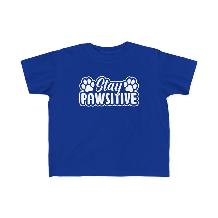 Stay Pawsitive Toddler Tee - Happy Little Kitty