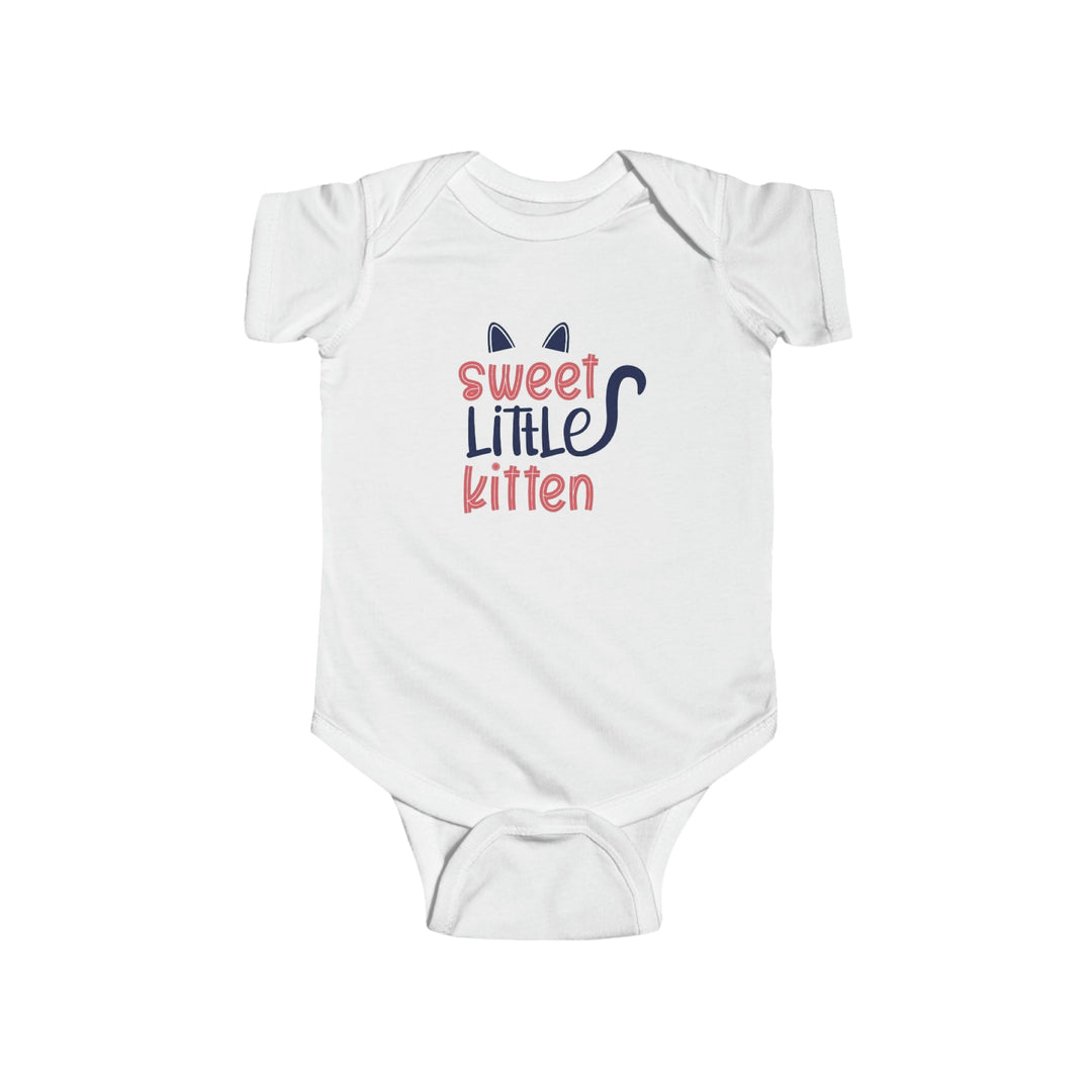 Sweet Little Kitten Infant Fine Jersey Bodysuit - Happy Little Kitty