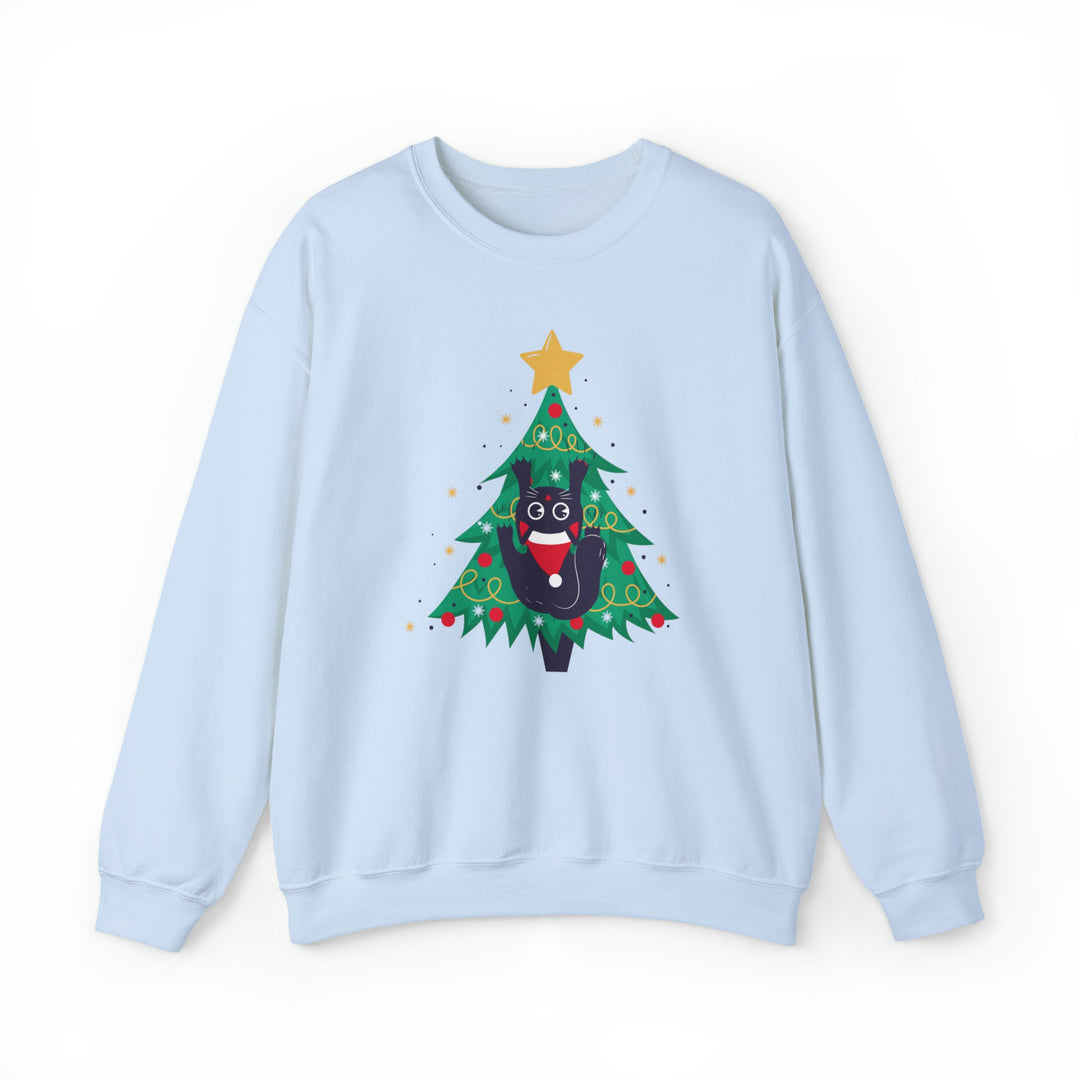 Tree Climbing Kitty Crewneck Sweatshirt - Happy Little Kitty