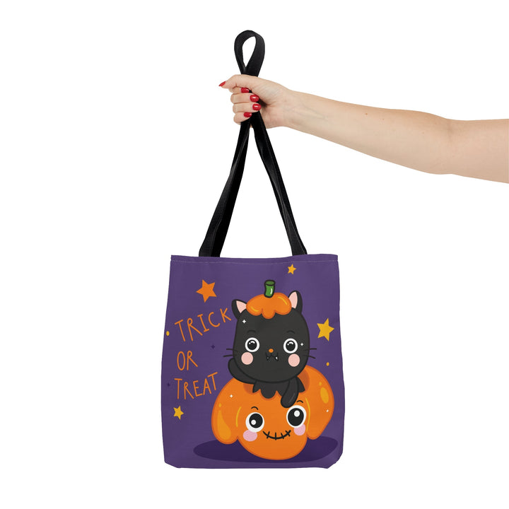 Trick or Treat Pumpkin Cat Tote Bag - Happy Little Kitty