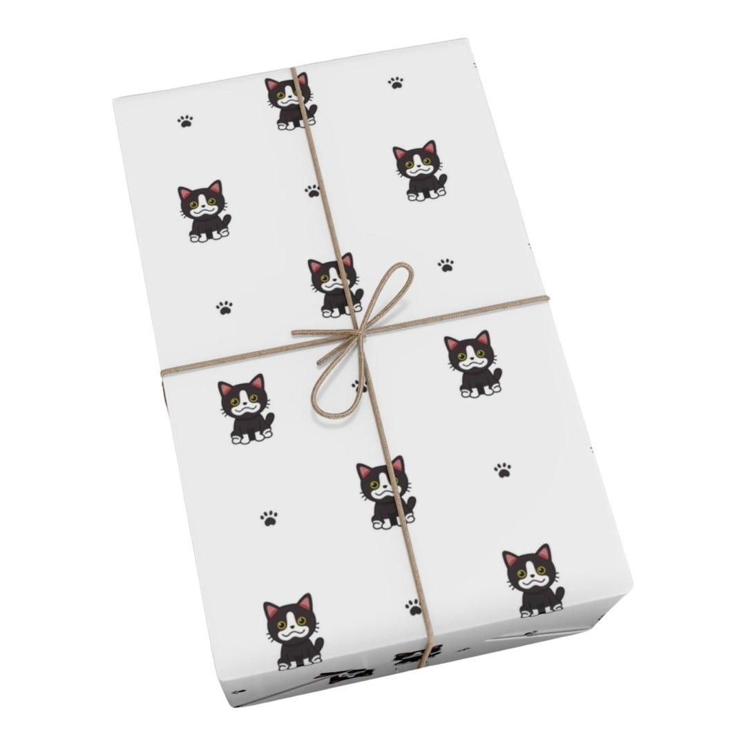 Tuxedo Cat Gift Wrap - Happy Little Kitty