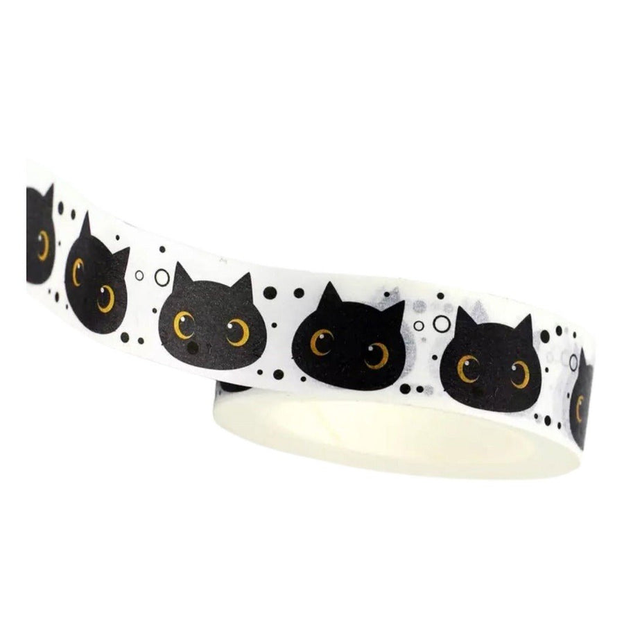 Washi Tape- Black Cat Head - Happy Little Kitty