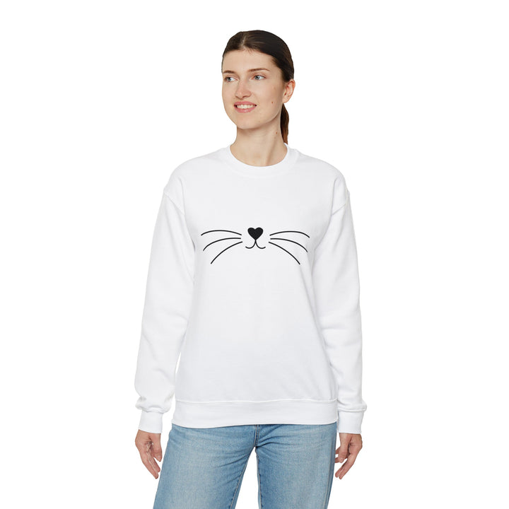 Whiskers Unisex Crewneck Sweatshirt - Happy Little Kitty